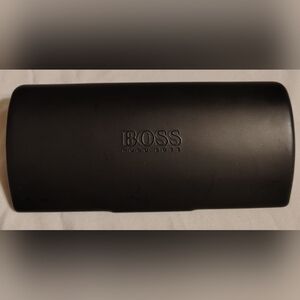 Boss By Hugo Boss Black Hard Clamshell Eyeglasses Case